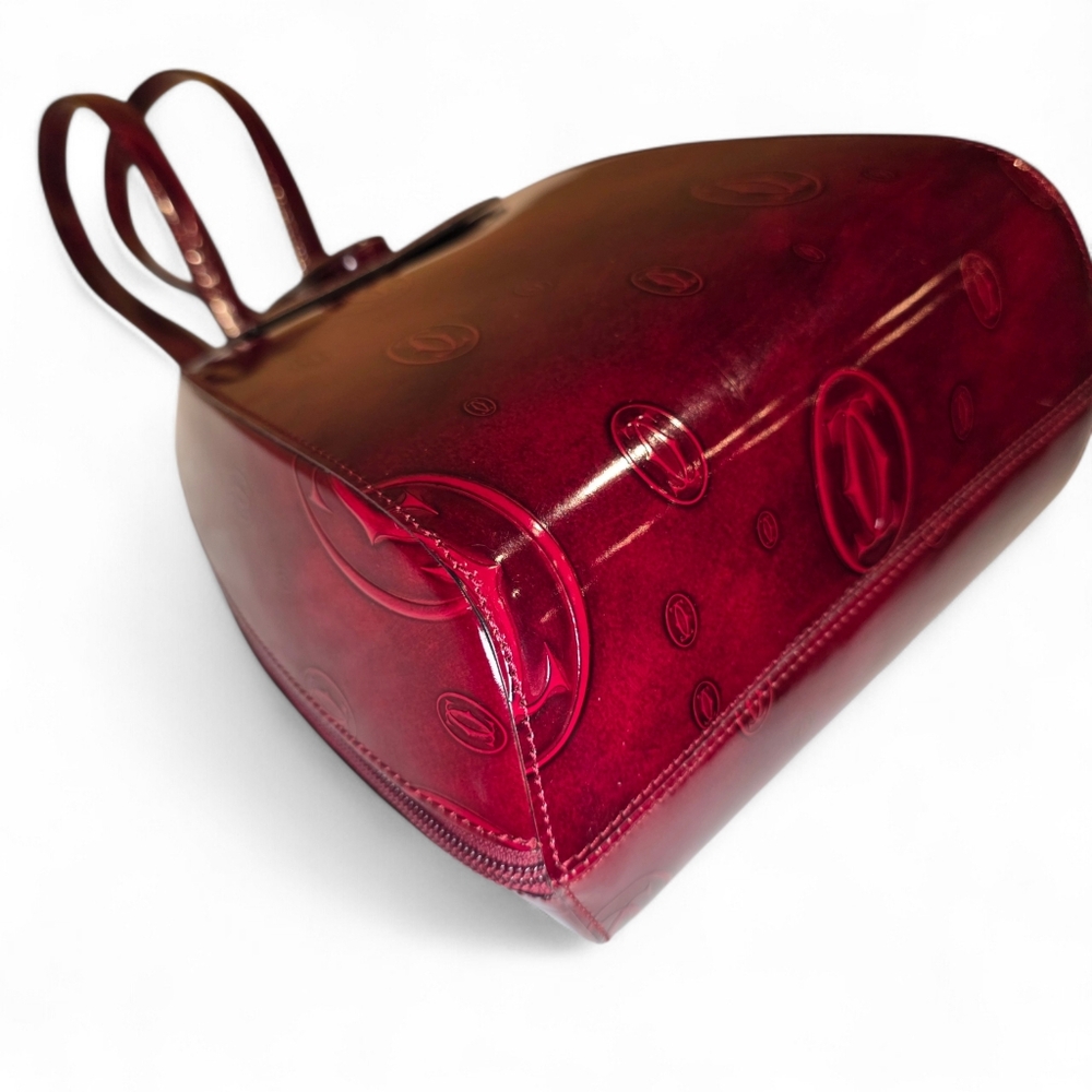 CARTIER Backpack Birthday Collection Burgundy Leather Mini Bag - Picture 7 of 13